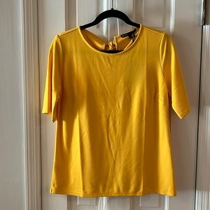 Gibsonlook elbow sleeve tie back top